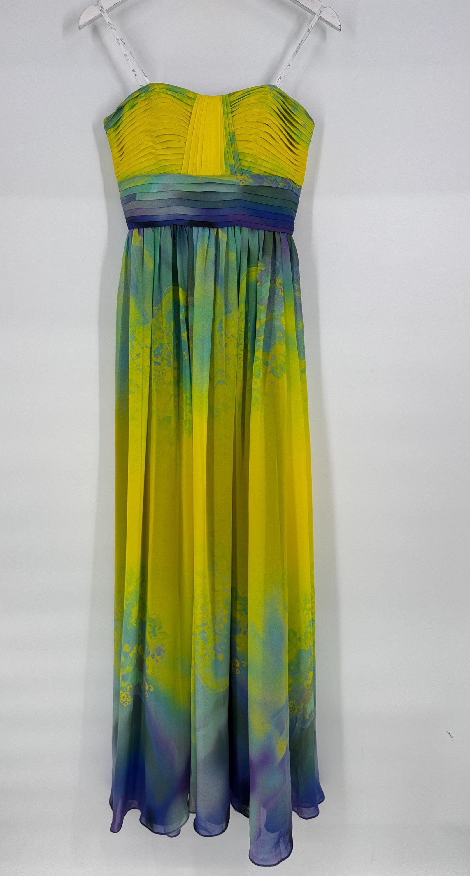 Yellow and Blue Prom Dress - Etsy Yellow and Blue Prom Dress - Etsy