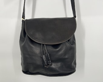 Vintage Coach NYC 9170 Classic Shoulder Bag in Black W/ Rarer HTF