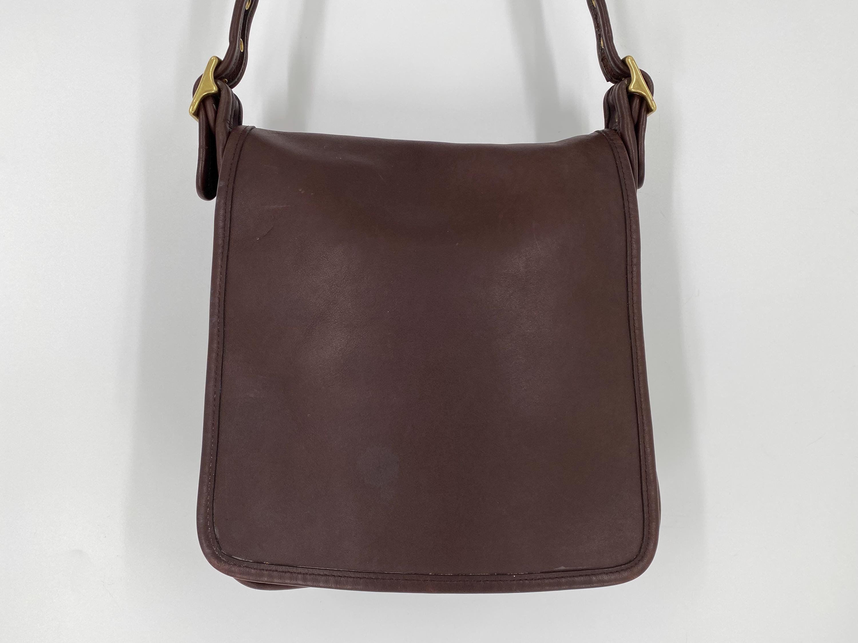 Vintage Y2K Mahogany Coach Legacy Studio Flap Bag #9144 / Made in