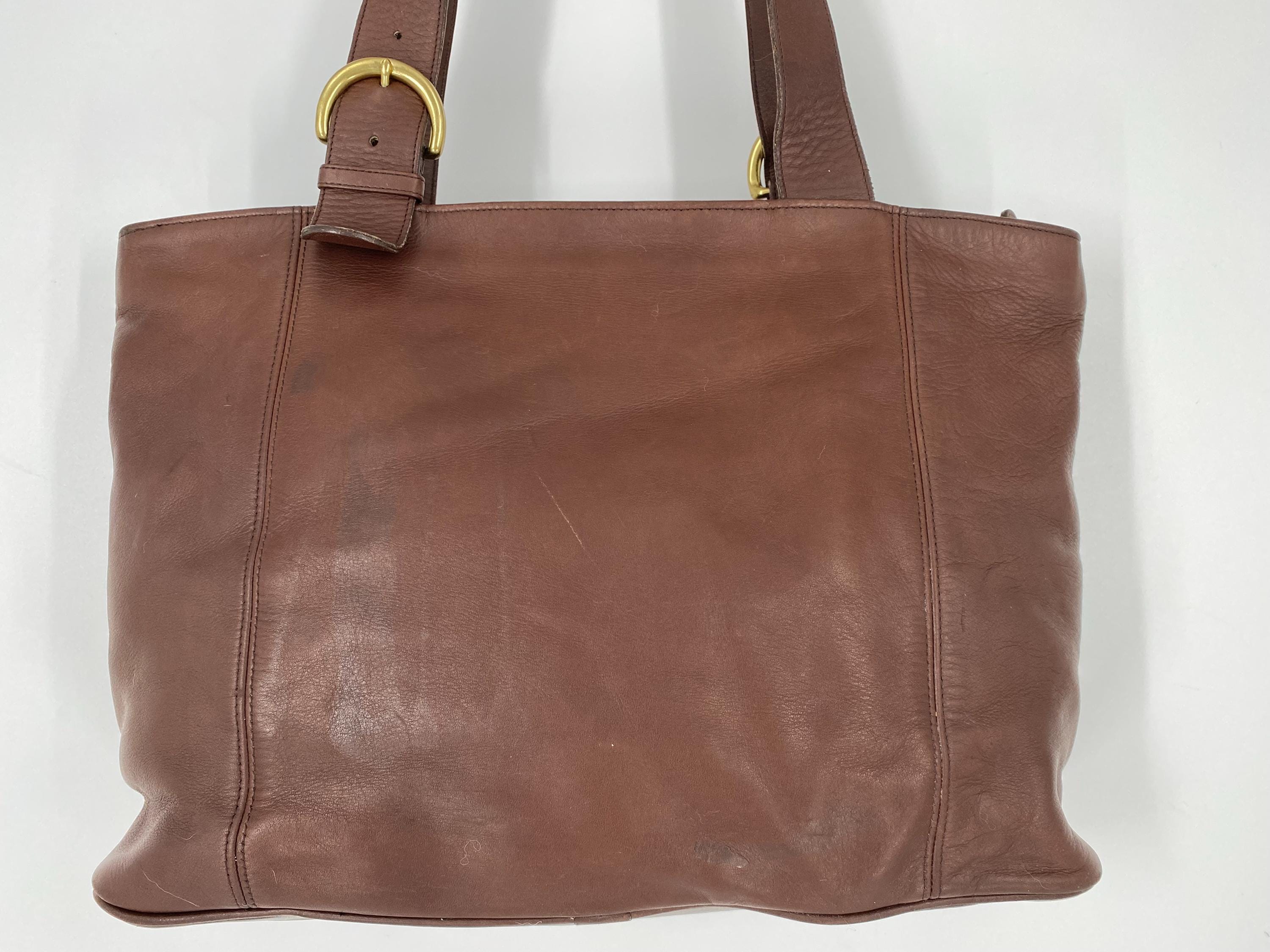 バッグ Old Coach Brown Leather Shoulder Bag VINTAGE COACH / OLD COACH CLASSIC SHOULDER BAG 9170 LEGACY