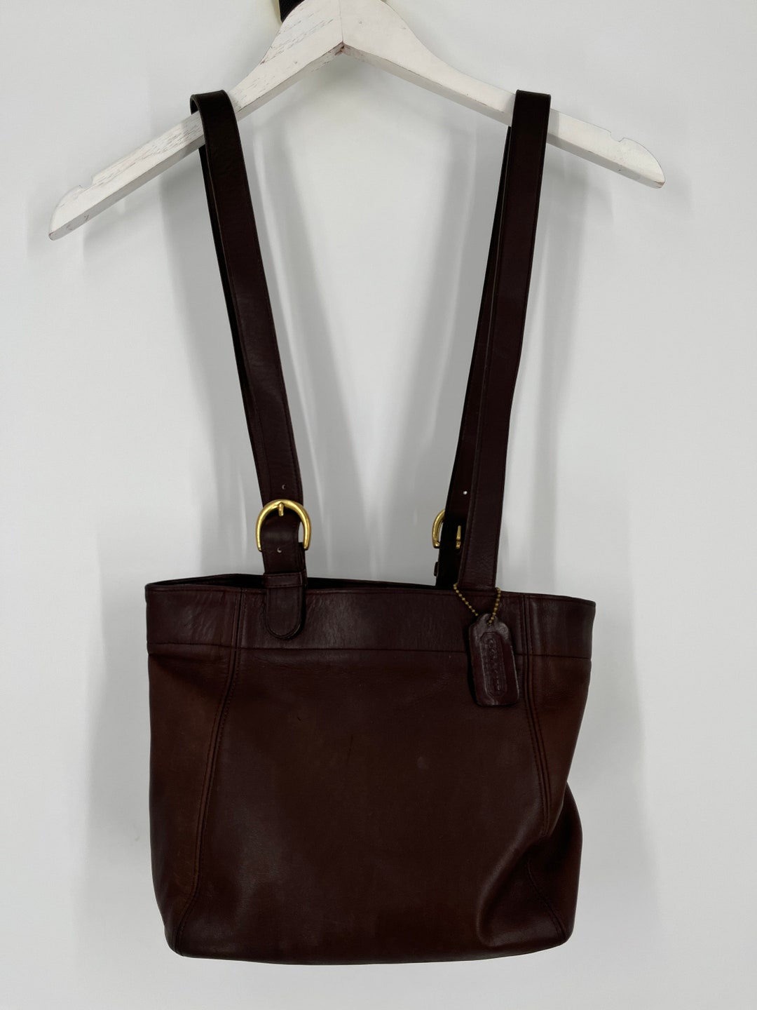バッグ Coach Vintage Soho Leather Shoulder Bag COACH Vintage SOHO Satchel Buckle Flap Cowhide Leather Bag