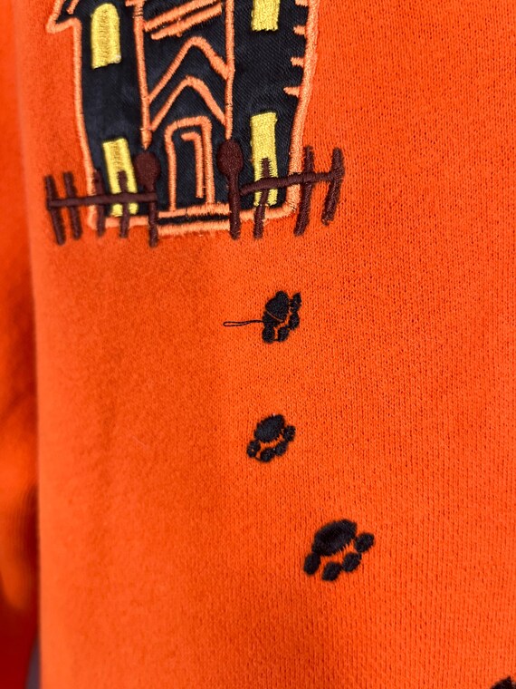 Vintage Classic Elements Orange Button Up Hallowe… - image 5