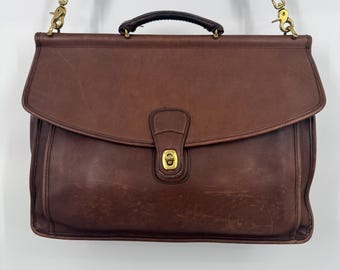 Vintage Coach Beekman 5266 Briefcase Men Black Career Suitcase !no