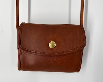 Vintage 80s Coach Chrystie Bag in British Tan - Made in USA