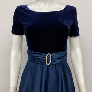 johnny was blue velvet dress FELIANA DRESS Woman black main image 0