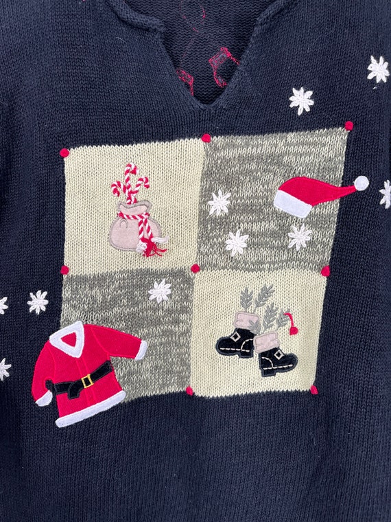 Vintage 90s Santa Inspired Sweater By Christopher… - image 6