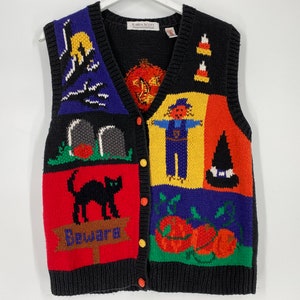 Halloween Sweater Vest by Karen Scott 