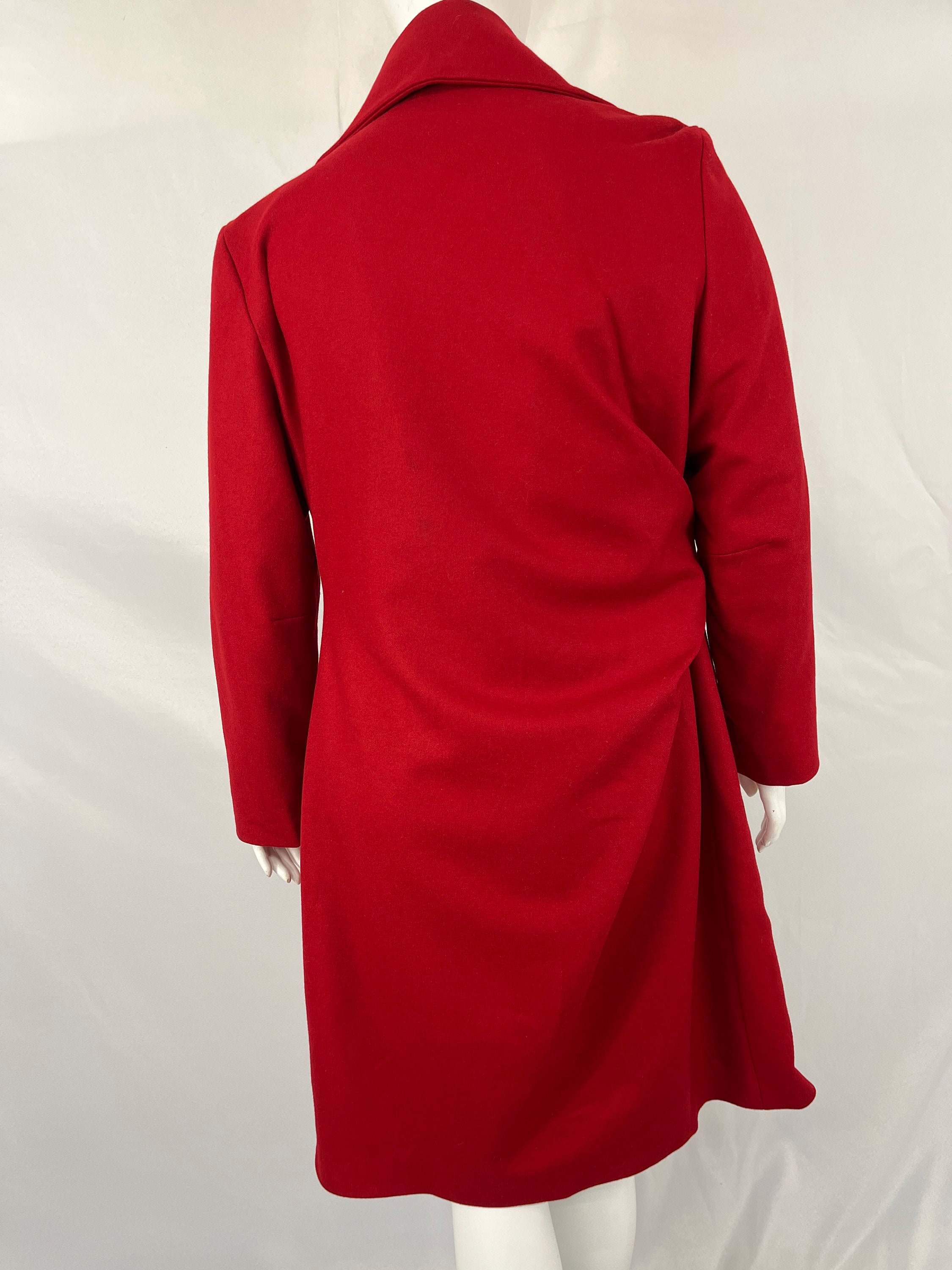 Vivienne Westwood for Virgin Atlantic Avant Garde Red Wool Long