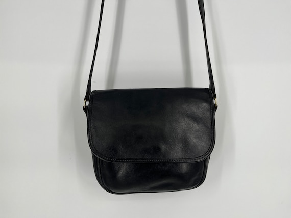 本物保証!  Pouch Tailored Coach Black 80s Vintage Shoulder Made  Bag バッグ