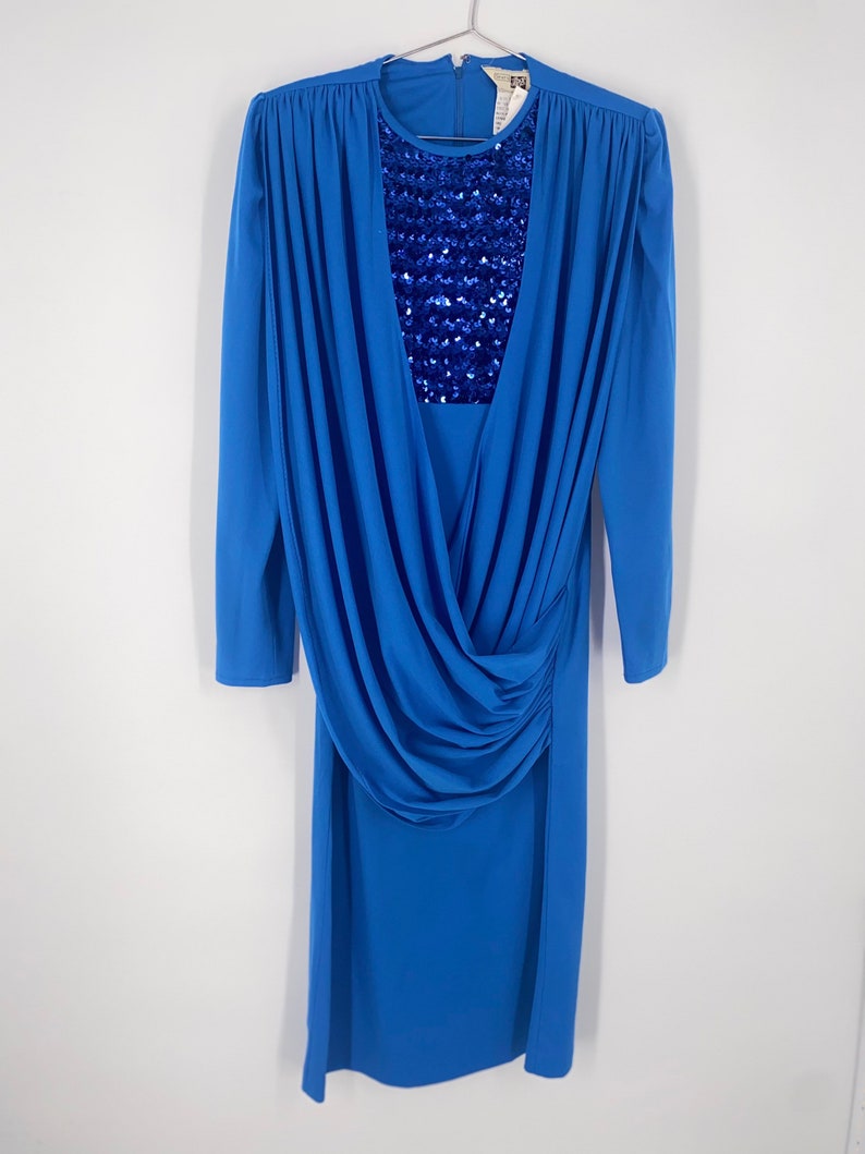 Vintage Sears Long Sleeve Evening Dress Size L