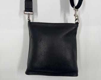Coach SOHO Signature C Canvas Leather Black Shoulder Bag Handbag