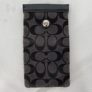 Vintage Coach Soft Black Signature Sunglass/eyeglass Case  Made