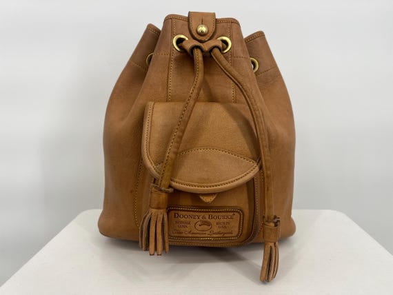 Dooney & Bourke Vintage Brown Leather Backpack/Shoulder Bag s-l400.jpg main image 4