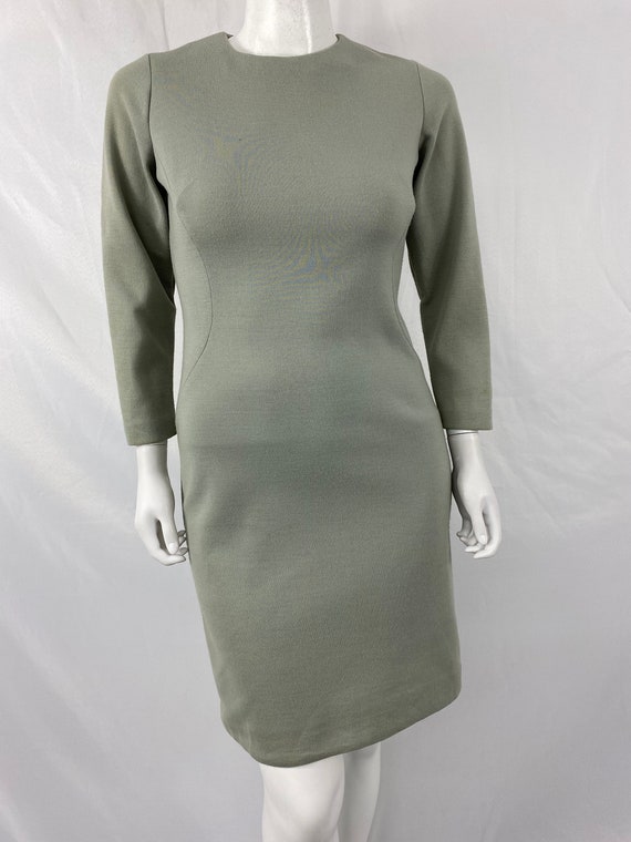 Vintage 70's Green Dress By Alfred Werber \ Measu… - image 10