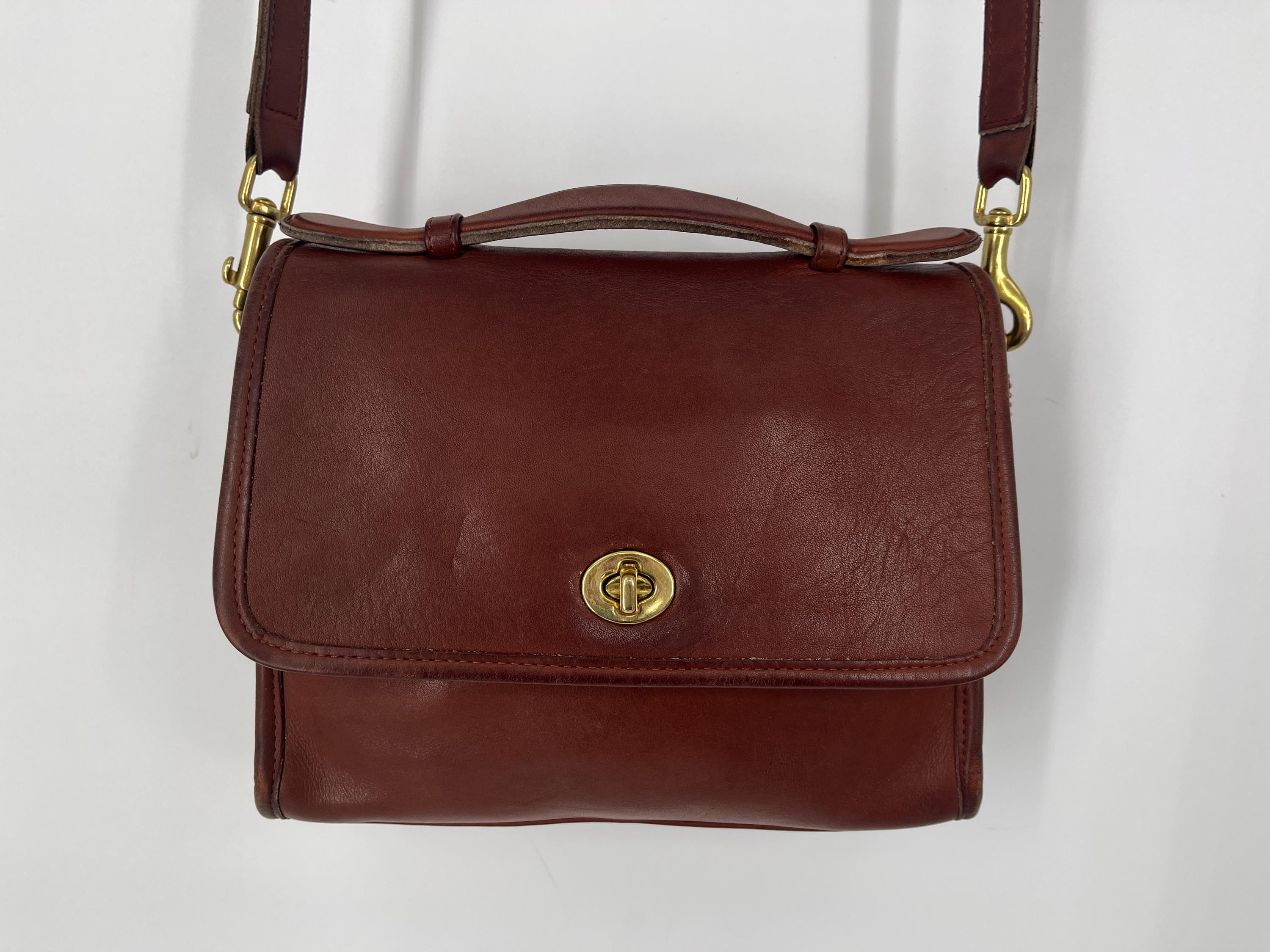 Vintage Brown Coach Shoulder Bag - Etsy display picture 1