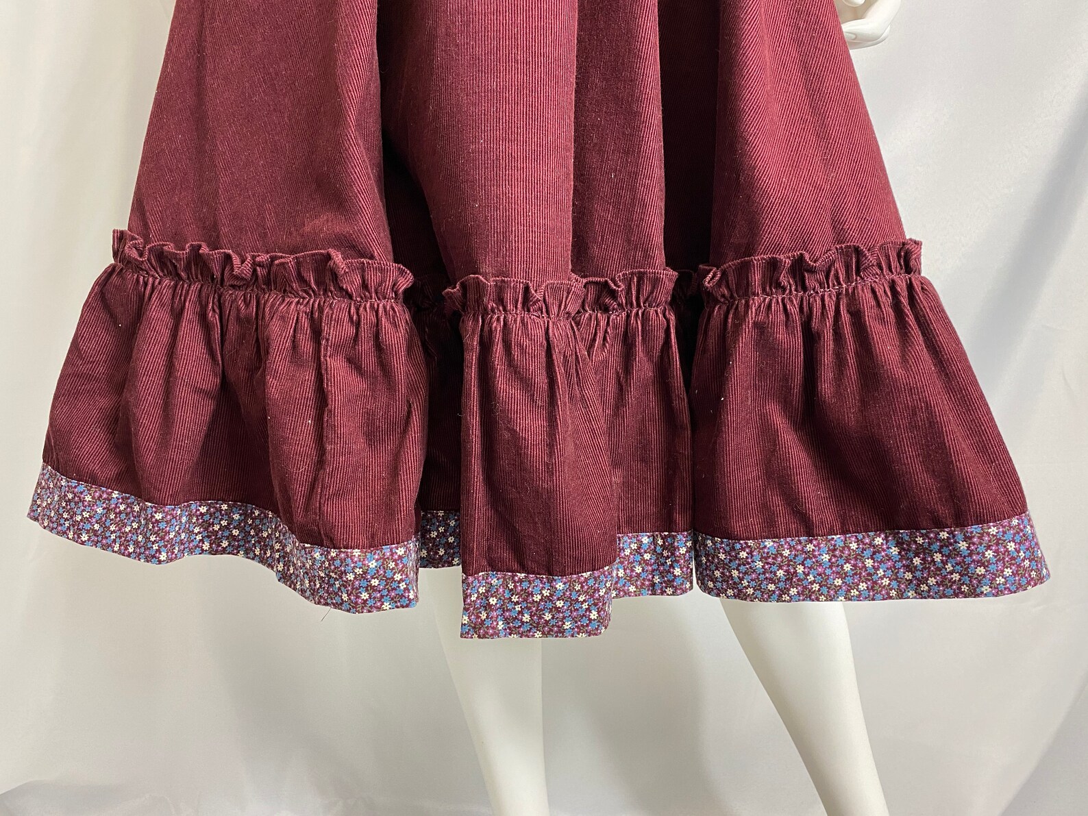 70's Maroon Corduroy Gunne Sax By Jessica Dress With | Etsy