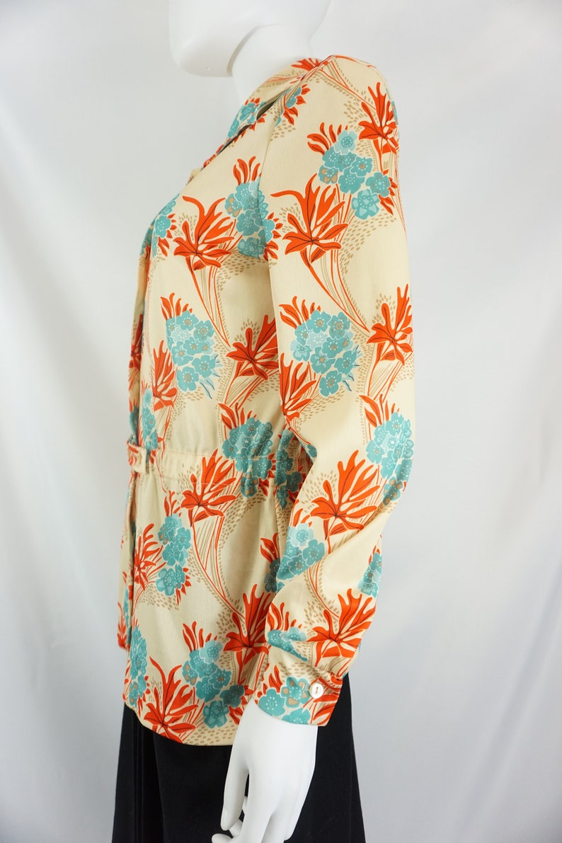 Vintage Sears Flower Tunic Tag Size 16 See Listing For Measurements