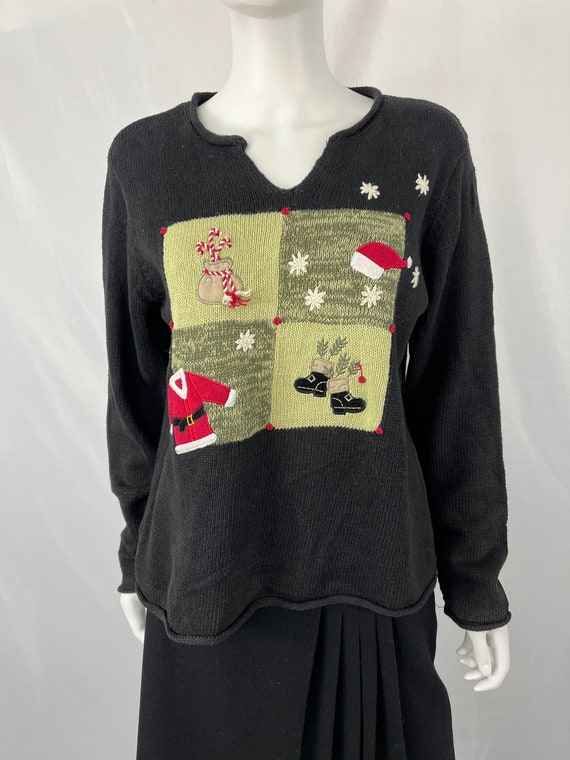 Vintage 90s Santa Inspired Sweater By Christopher… - image 2