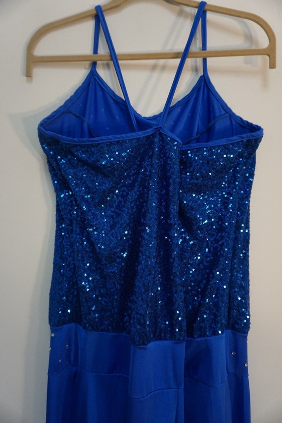 Blue Sequin Jumpsuit