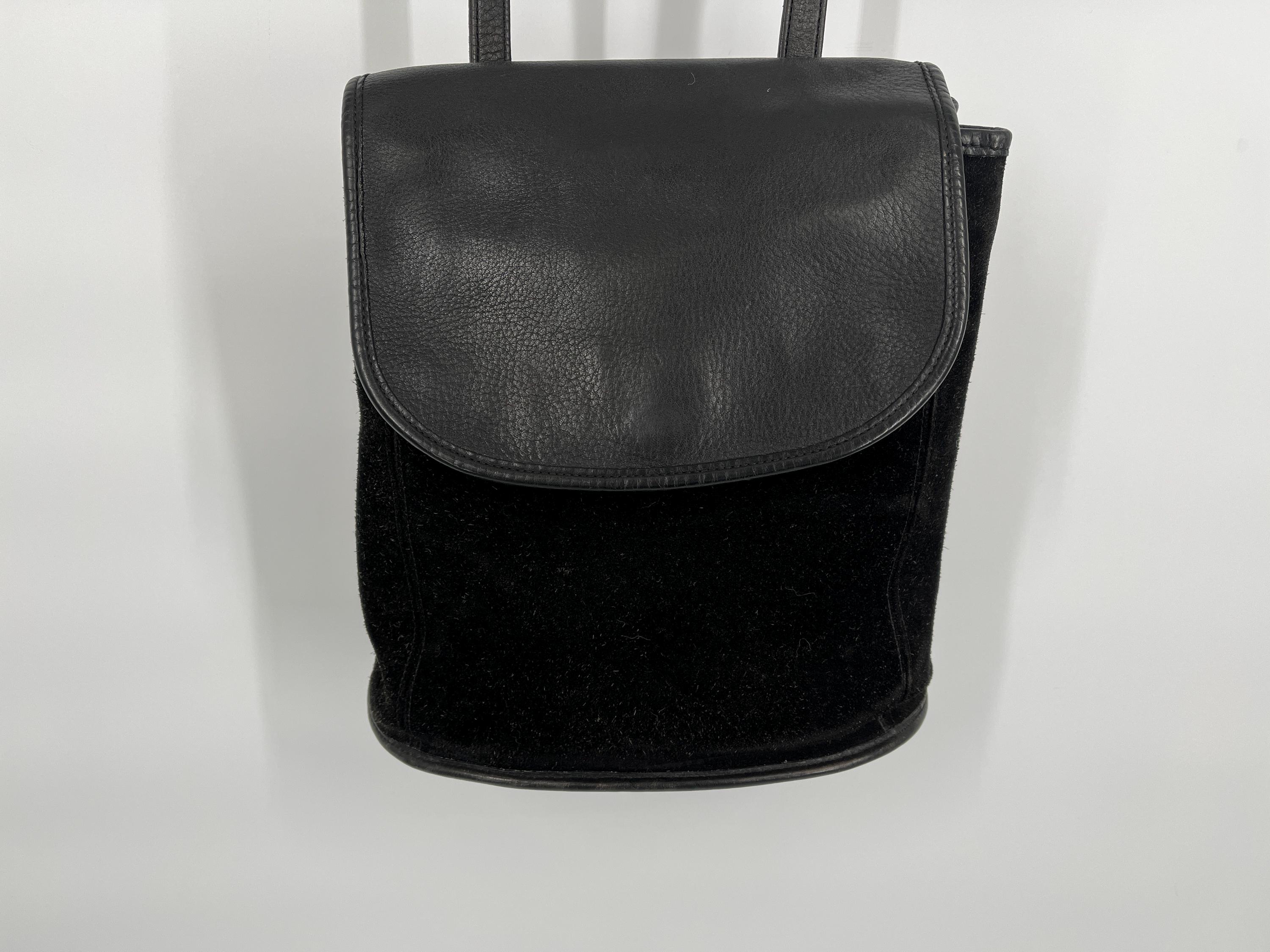 Vintage 90s Black Coach Berkeley Convertible Backpack #9016