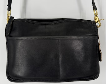 Vintage 70s/80s Black Coach Brief Bag  Made in NYC  PLEASE SEE