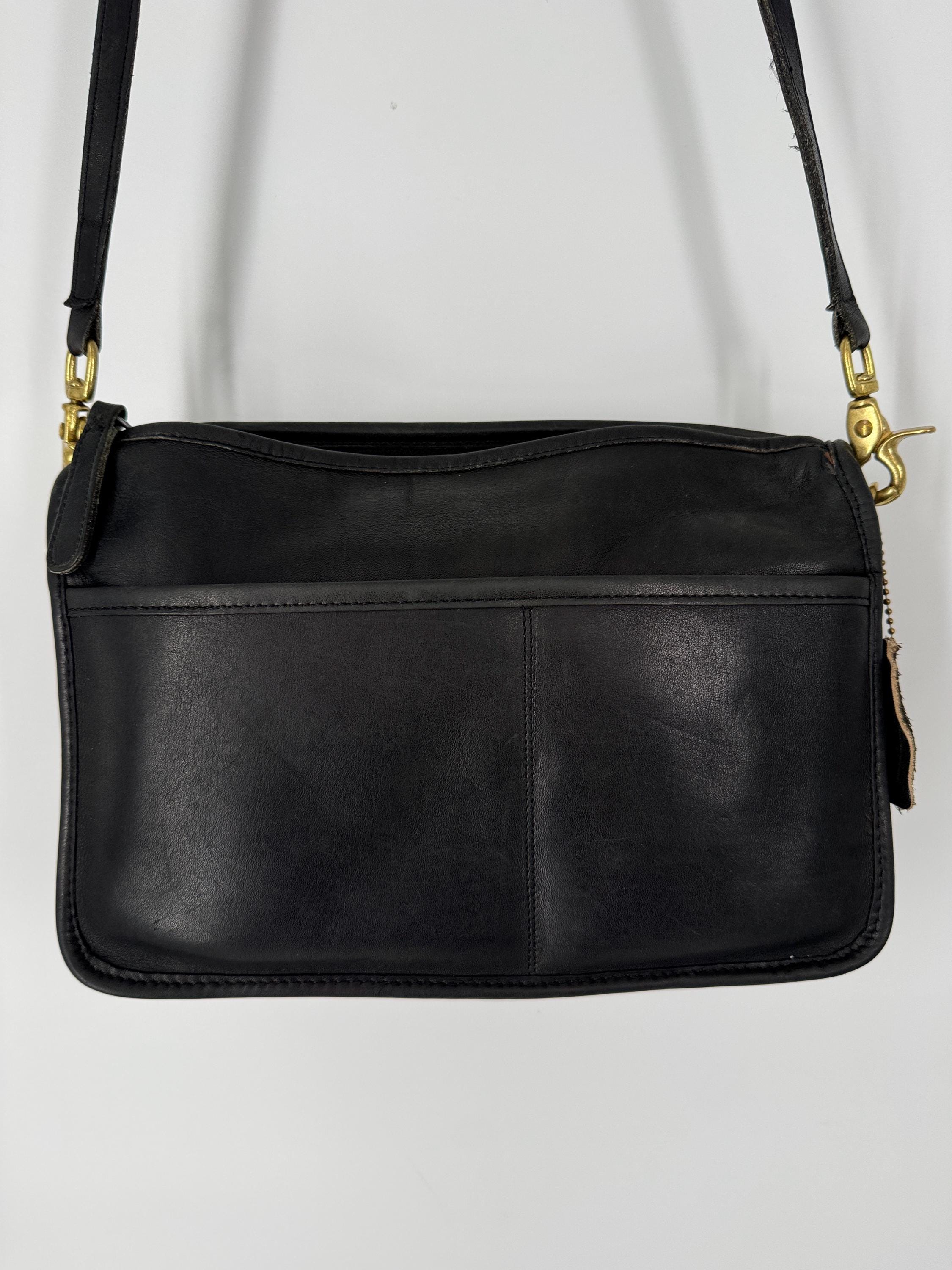 Coach Vintage Black Shoulder Bag - Etsy