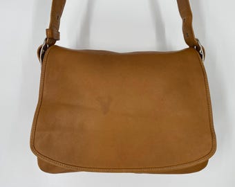 Vintage 2000's Coach Black Leather Legacy Flap Bag  Shoulder