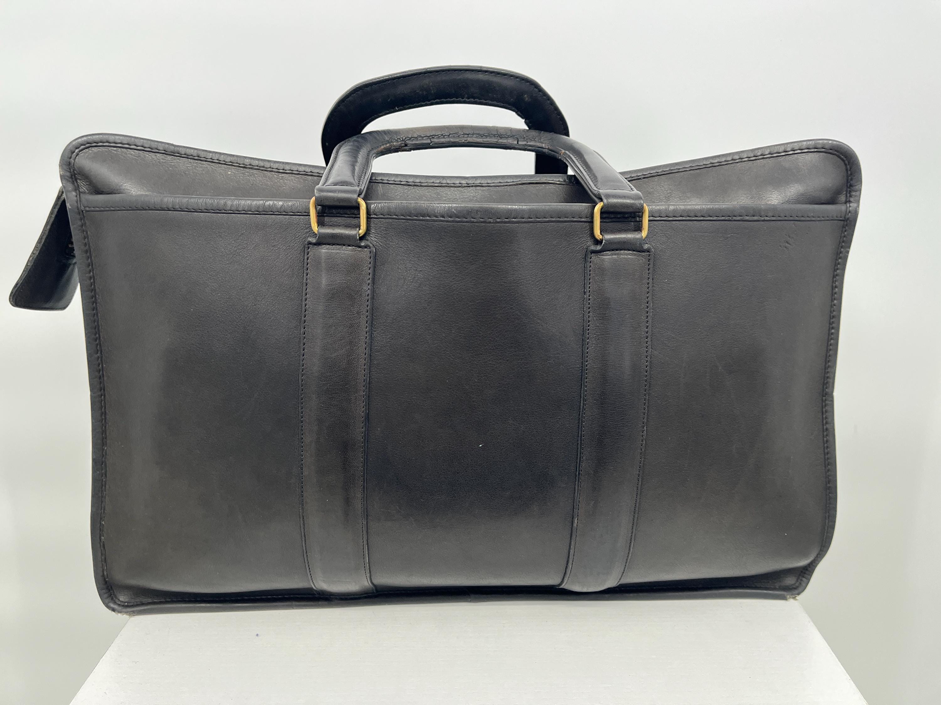 Vintage Coach Leather Briefcase - Etsy