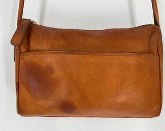 Vintage 80's Coach British Tan Leather Companion Bag Vintage 80's Coach British Tan Leather Companion Bag