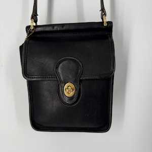 Vintage 90s Coach Black Murphy Shoulder Bag \ Made in USA \ Please See Item Description for Measurements and Details