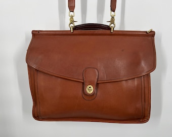 バッグ Coach Beekman Leather Briefcase 5266 Vintage Coach | Beekman Briefcase | #5266 | Burgundy - Etsy
