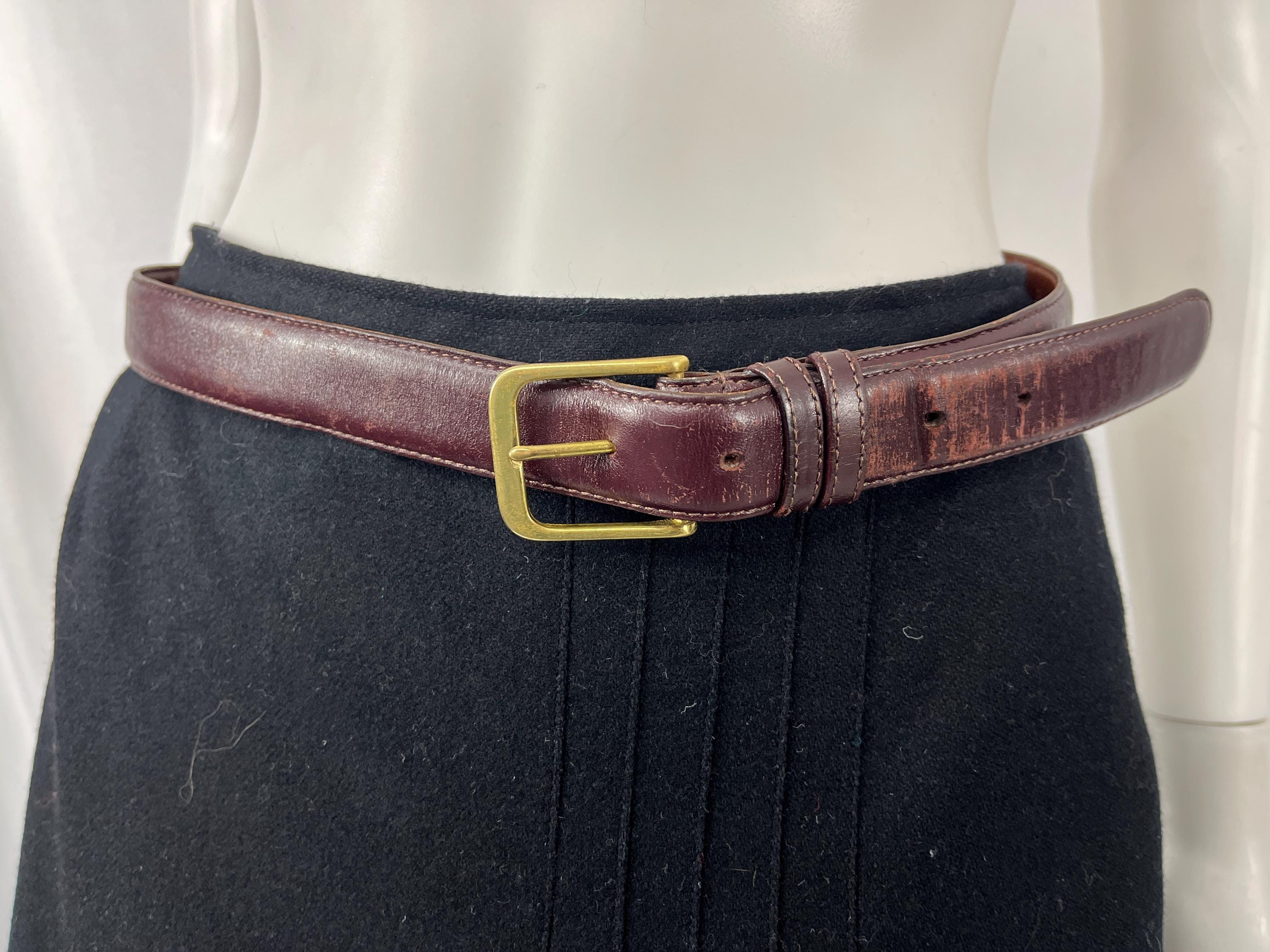 Vintage 80s Coach Burnished Cowhide 1 1/4