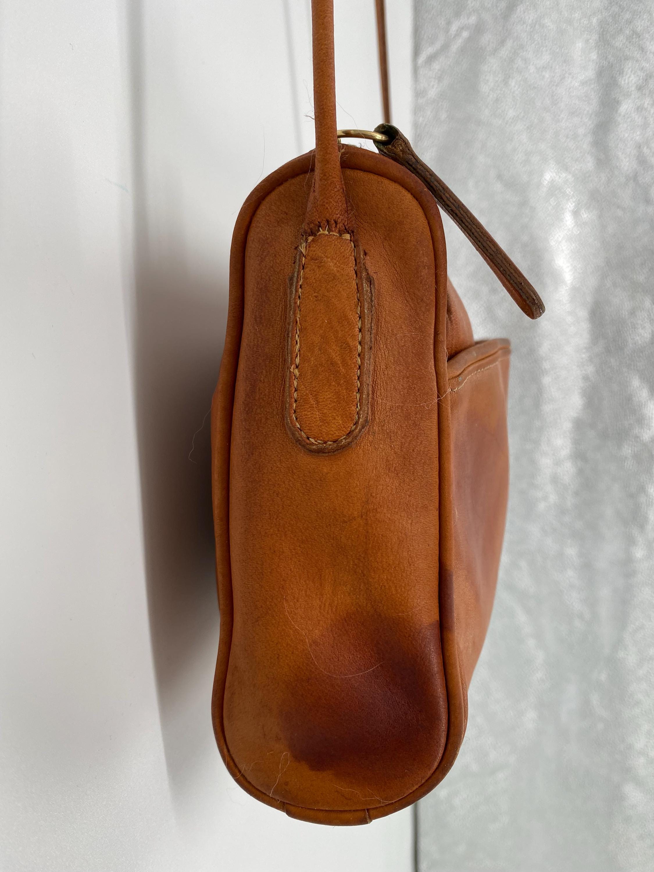 Vintage Coach City Bag British Tan Glove Tanned Leather
