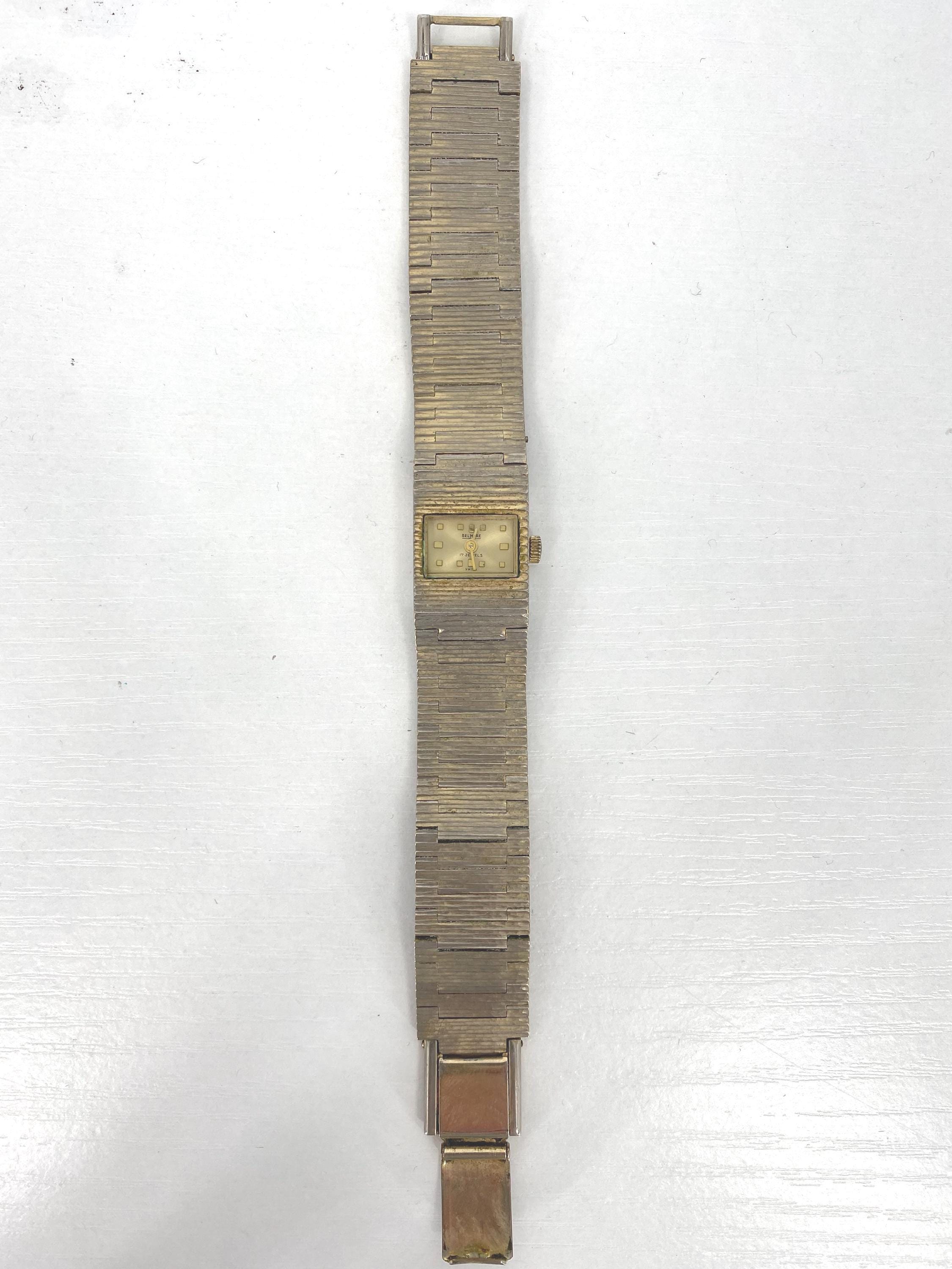 Rare New Old Stock Vintage Womens Calla‎ Lily Dress Watch Vintage McCOY Pottery Vase Triple Calla Lily w/Green Brown  main image 2