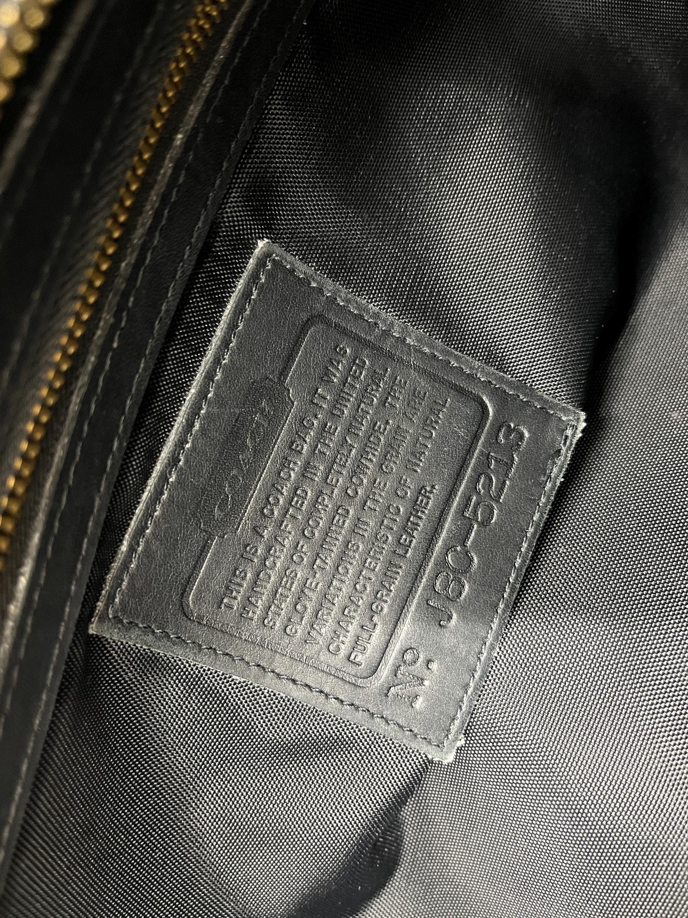 バッグ Old Coach Briefcase business bag 5213 Vintage 90s Coach Black Lenox Brief Leather Briefcase #5213
