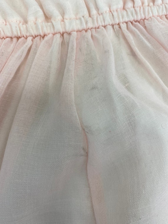 Vintage 80's Pink Children's Dress With Lace Deta… - image 10