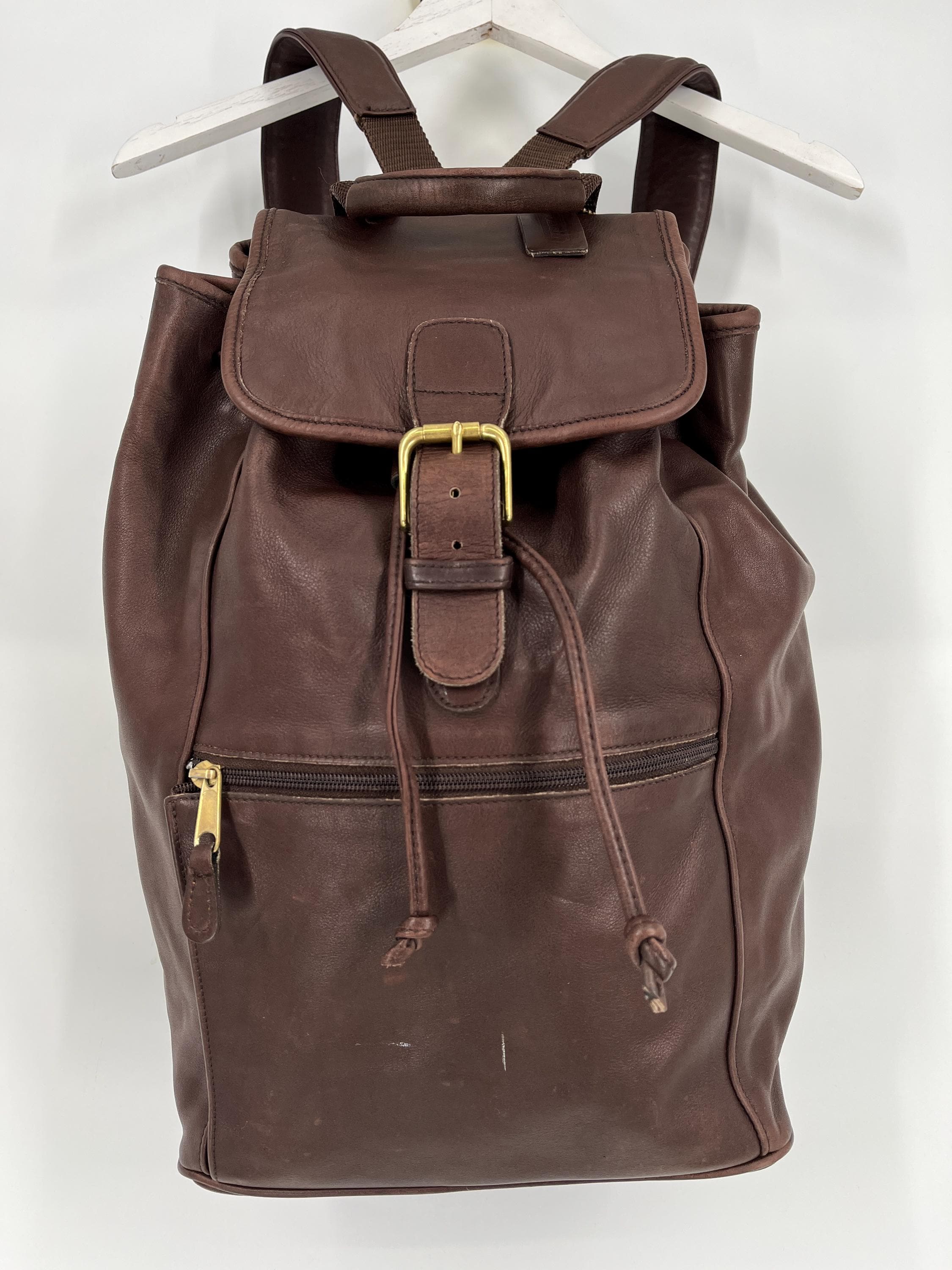 Vintage COACH Legacy Handcrafted Leather Brown Backpack