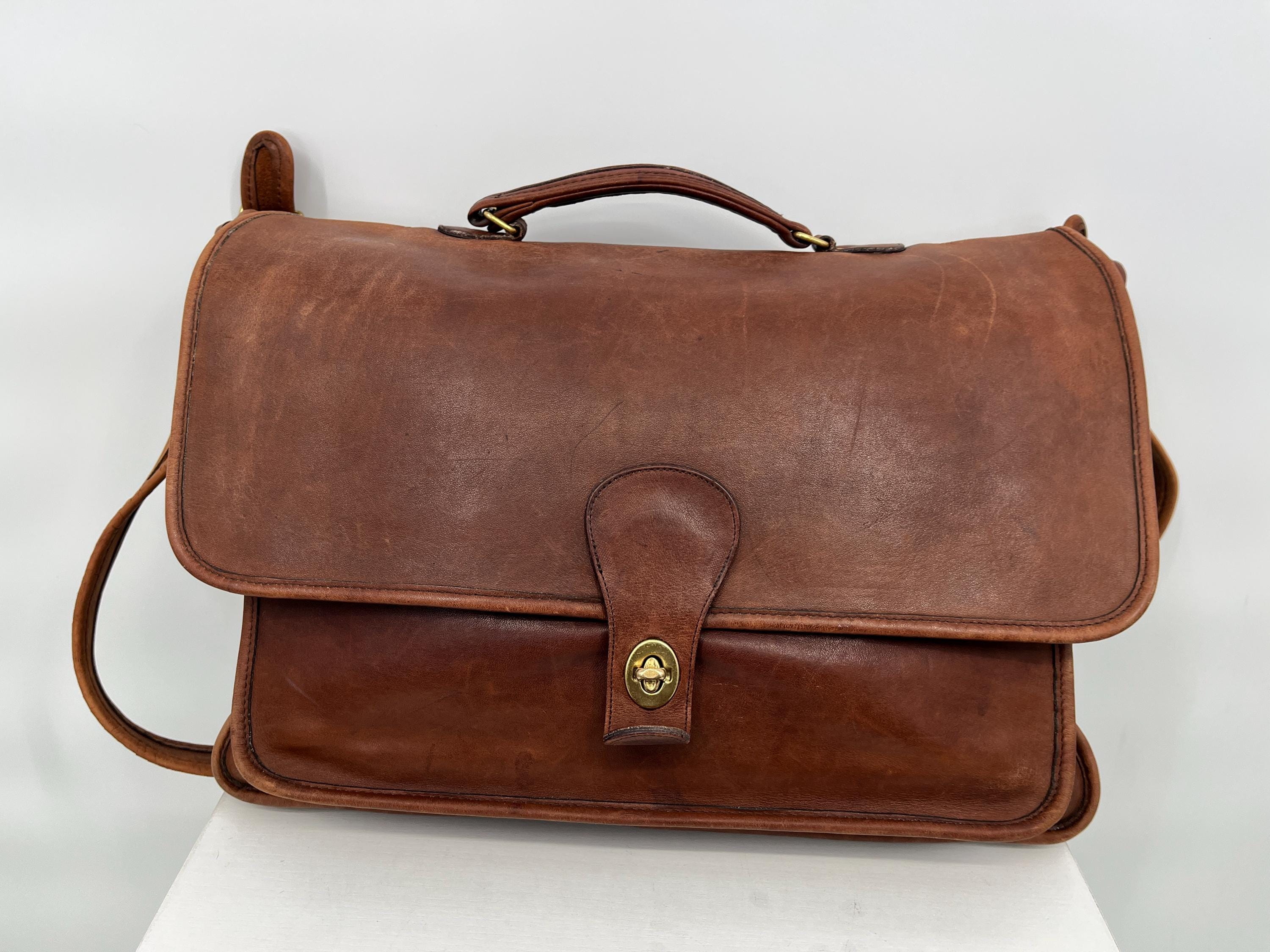 Vintage Coach Briefcase Leather - Etsy