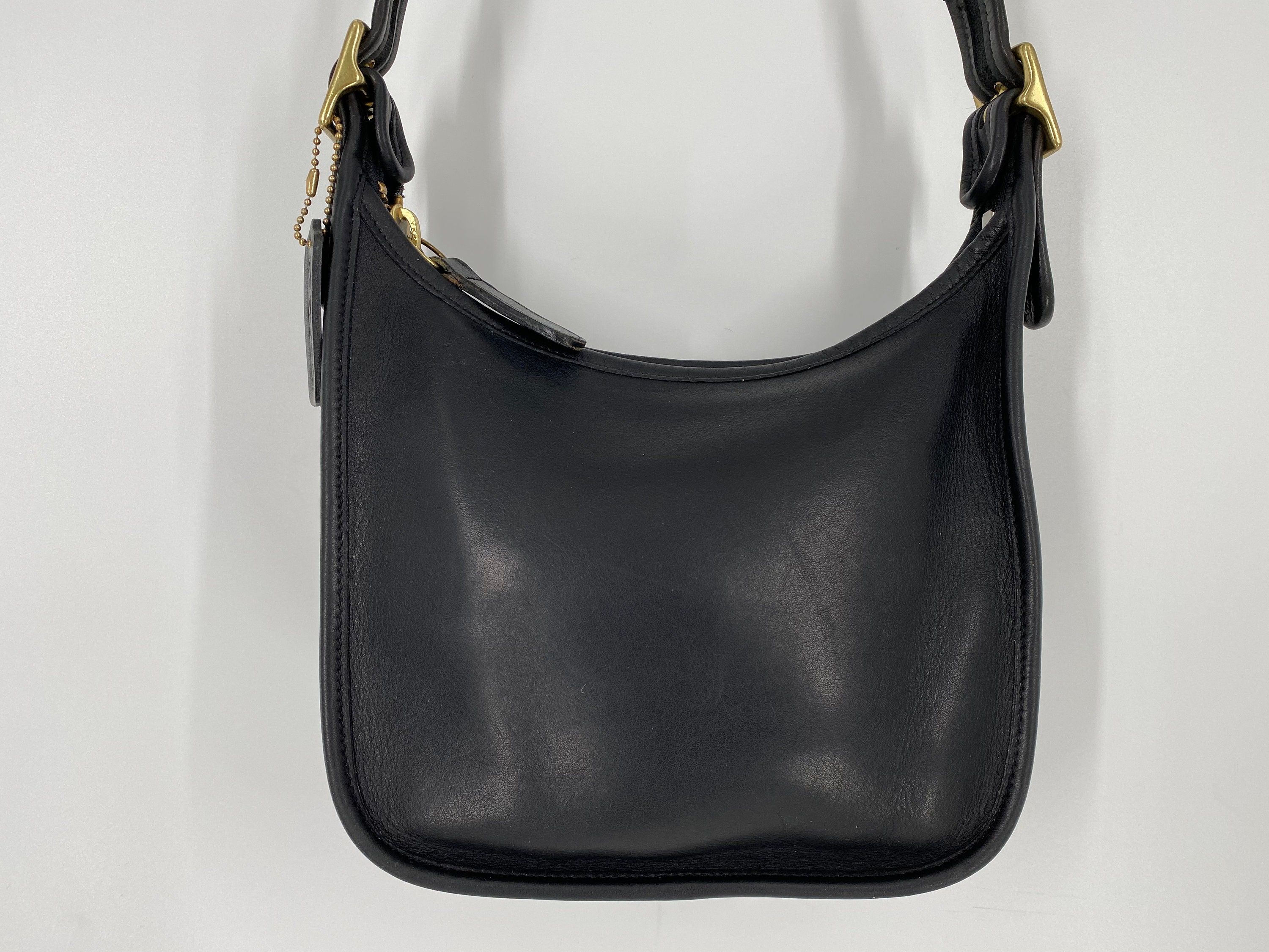 Vintage 2002 Coach Black Leather Janice's Legacy Shoulder Bag