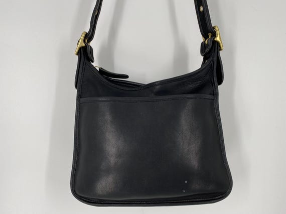 Vintage Y2K Coach Black Leather Legacy Zip  Shoulder Bag