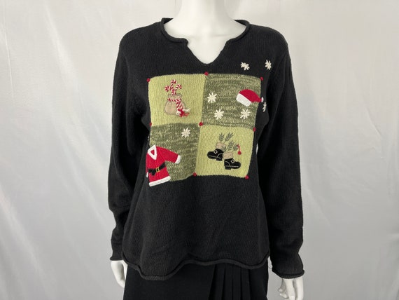 Vintage 90s Santa Inspired Sweater By Christopher… - image 1