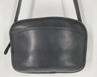 美品✨vintage coach old shoulder bag BLACK Extremely Rare Made In USA Old Coach 9071 Shoulder Bag Black