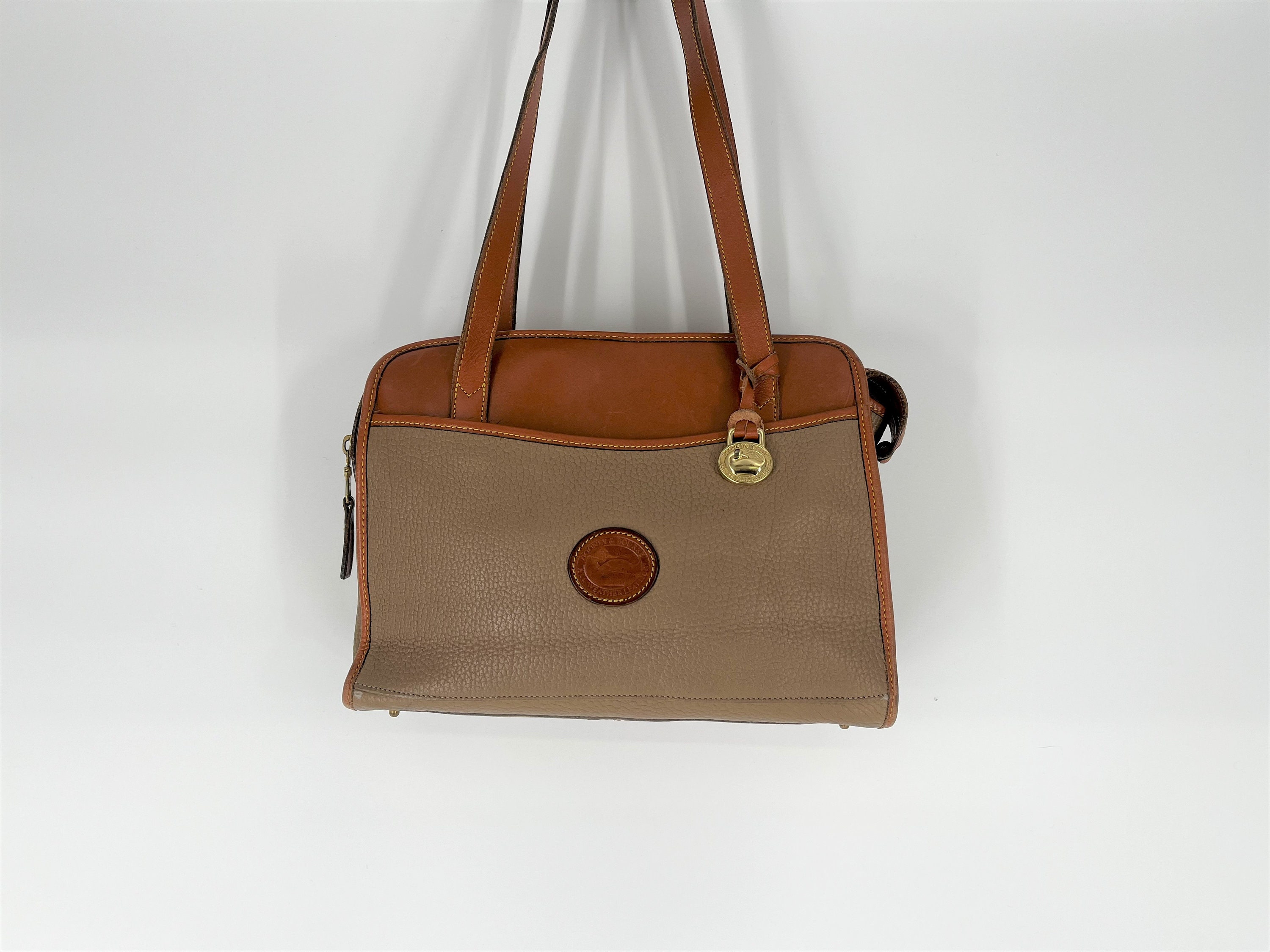 Vintage Dooney Zip Top Shoulder Bag