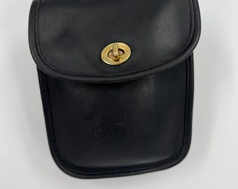 Vintage 90s Coach Black Abbie Shoulder Bag  Made in Costa