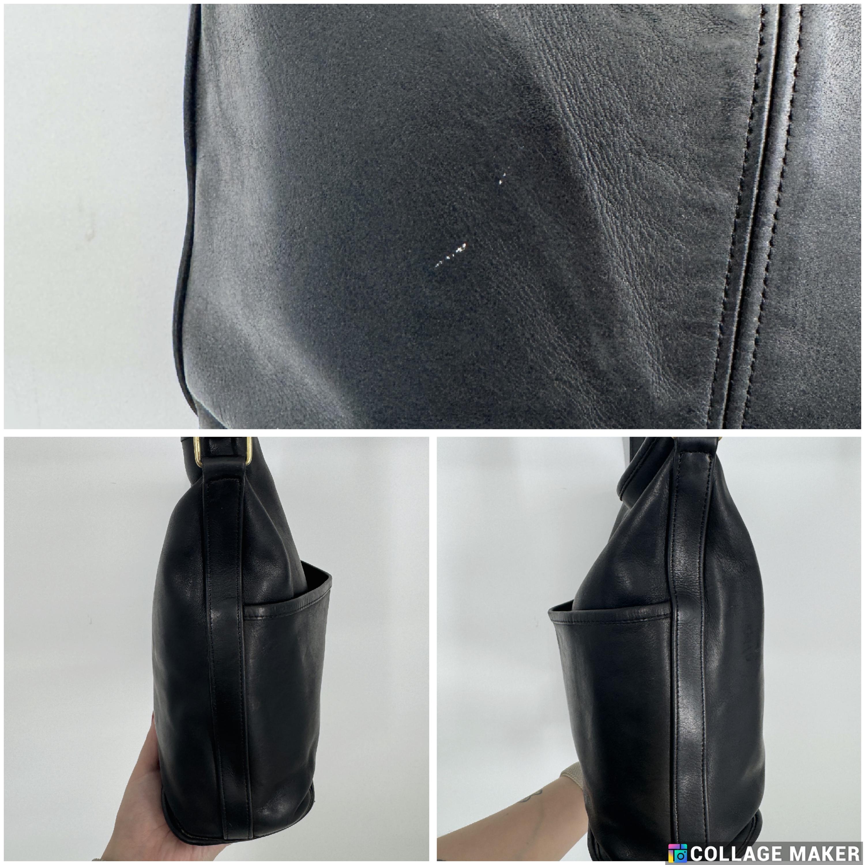 バッグ Vintage Coach Bleecker Bucket Bag Black Vintage 80s Coach Black Bleecker Bucket Bag  Made in USA
