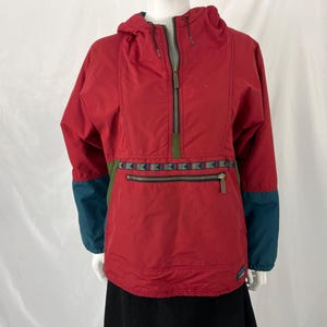 Vintage Eddie Bauer 80s 90s Green Hooded Field Jacket // Small