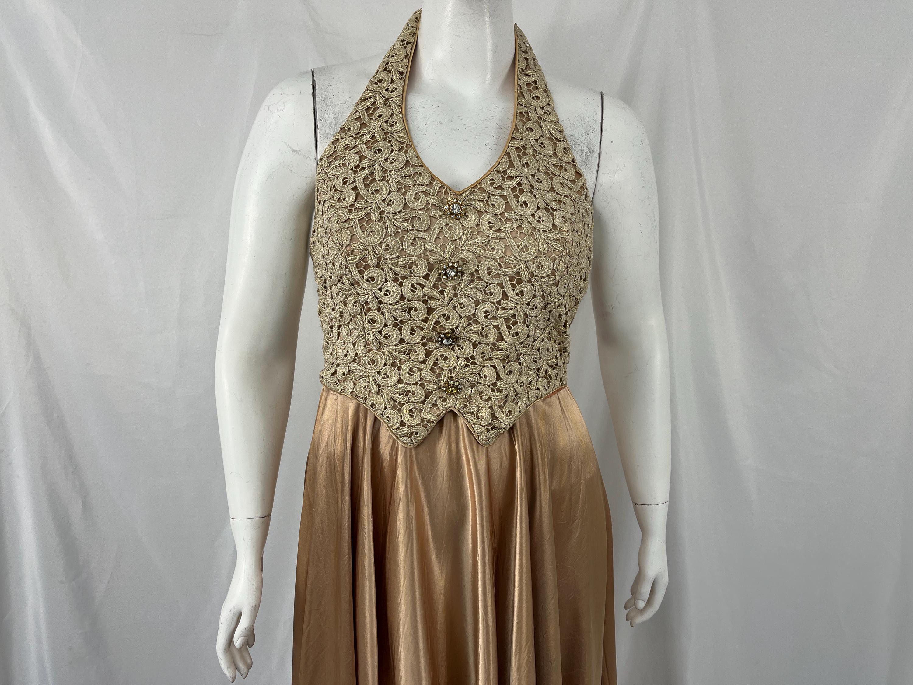 Size 16 Gold Dress - Etsy