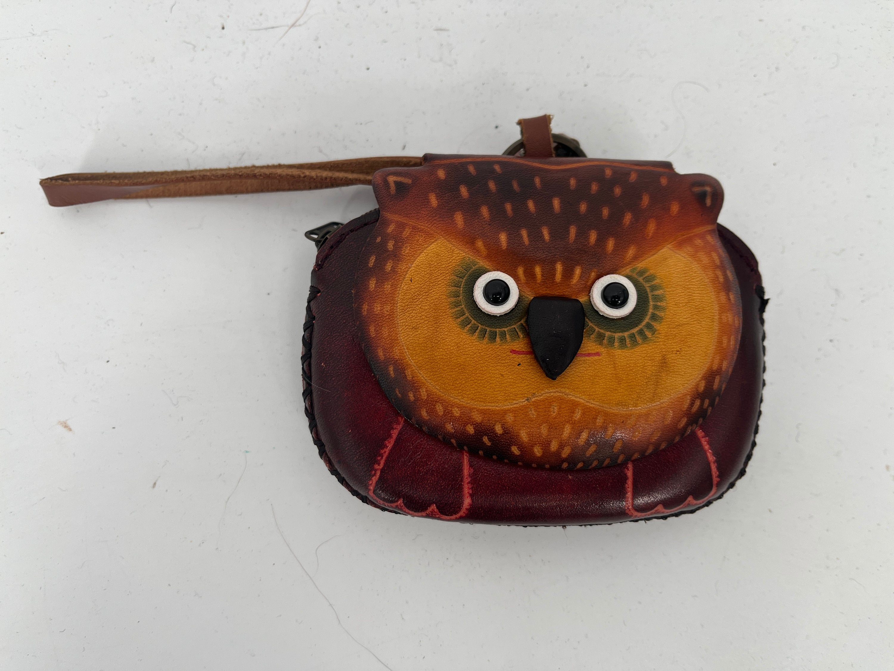 Vintage Adorable Leather Owl Shaped Coin Purse See Item Description for Measurements and Details Etsy