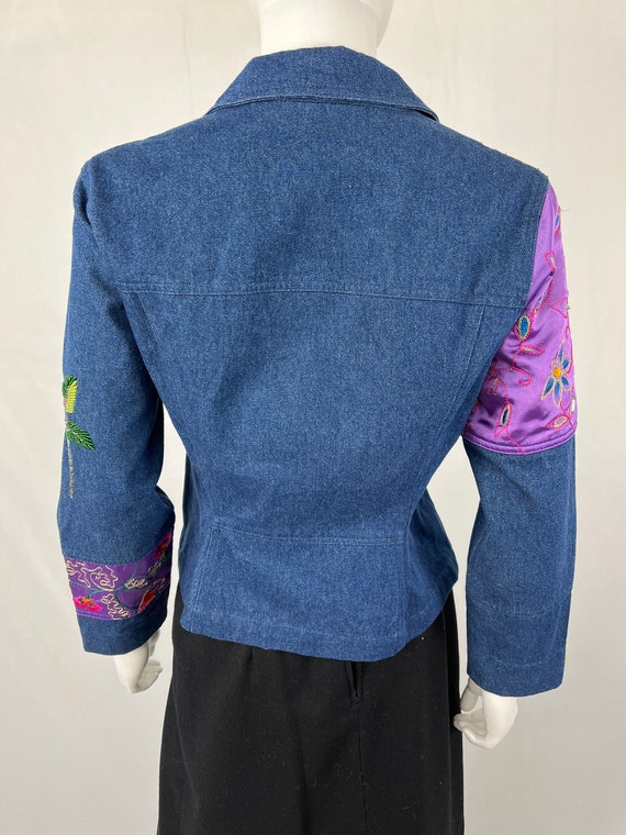 Vintage Y2K Patchwork Style Denim Jacket By Toget… - image 3