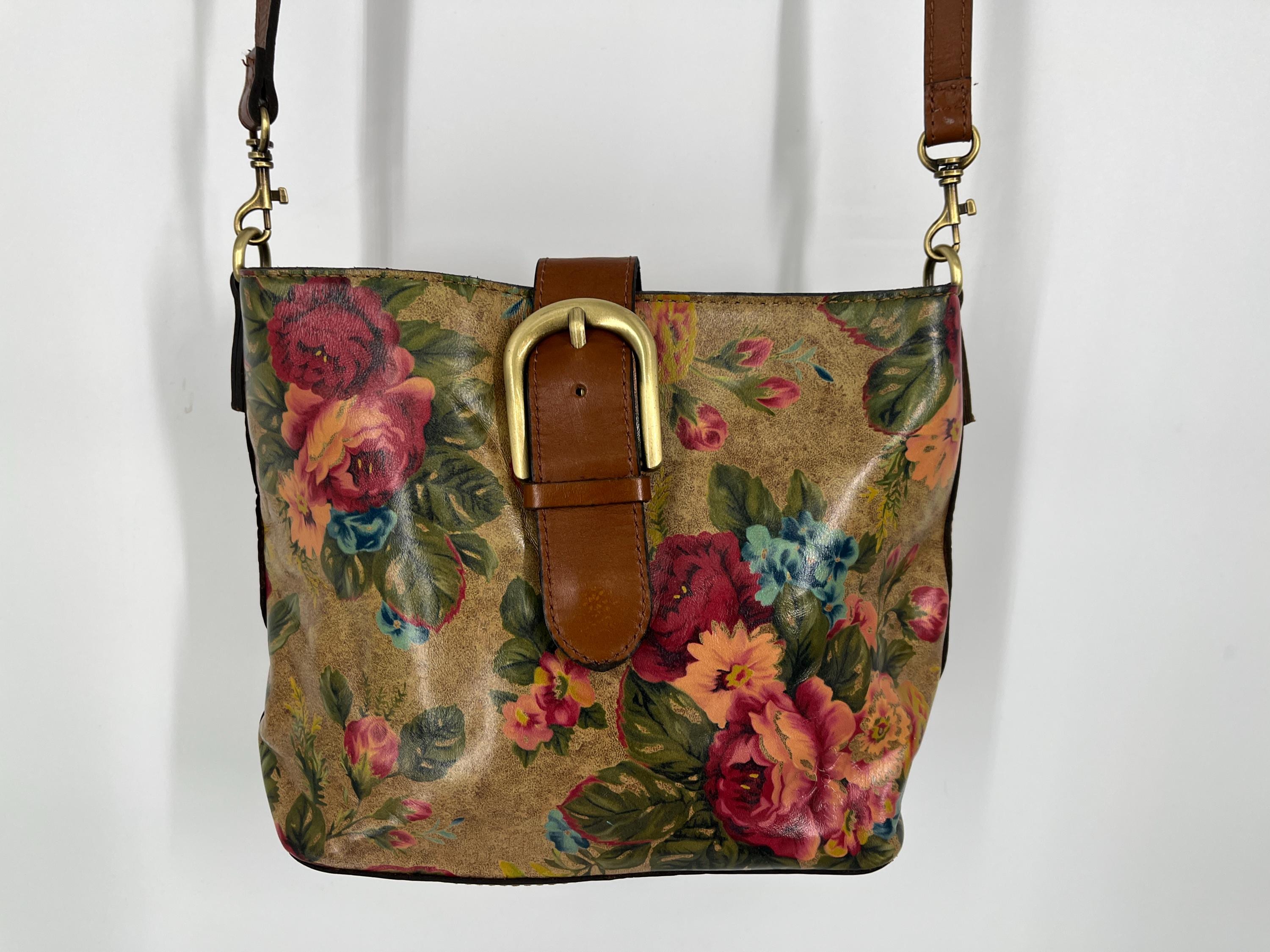 Patricia Nash Leather Floral Bag - Etsy